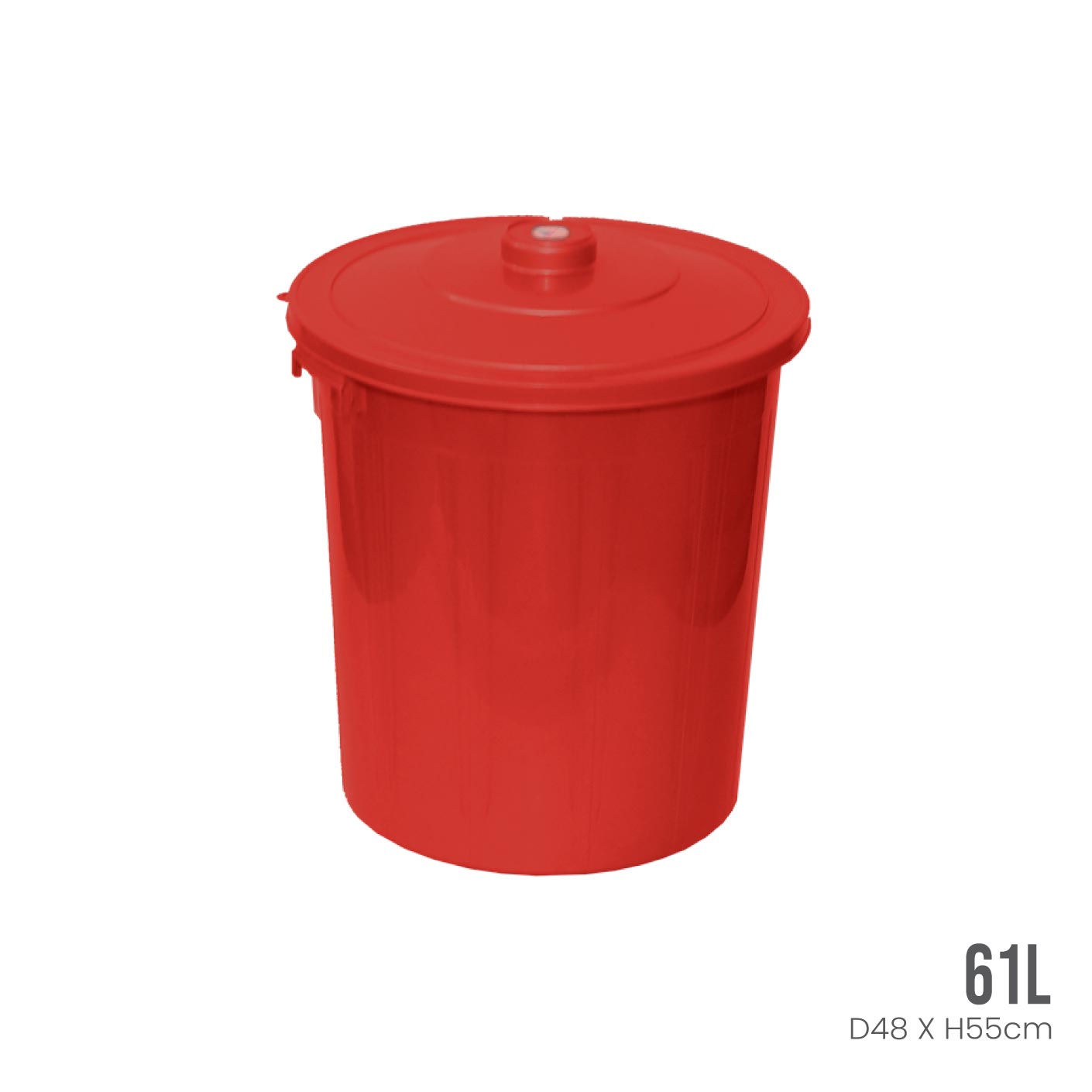 16 Gallon (1600) Heavy Duty Plastic Pail with Secure Lid - Ideal for Storage, Construction, and Industrial Use