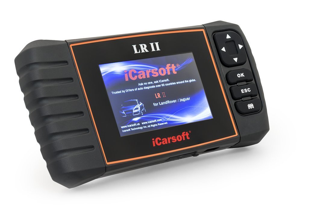 iCarsoft LR II OBD2 Scanner for Land Rover & Jaguar - ABS SRS Oil Reset Tool | Multi-System Diagnostic Scanner for Engine, Transmission, Brakes | Perfect for DIY Mechanics & Professional Auto Repair Shops