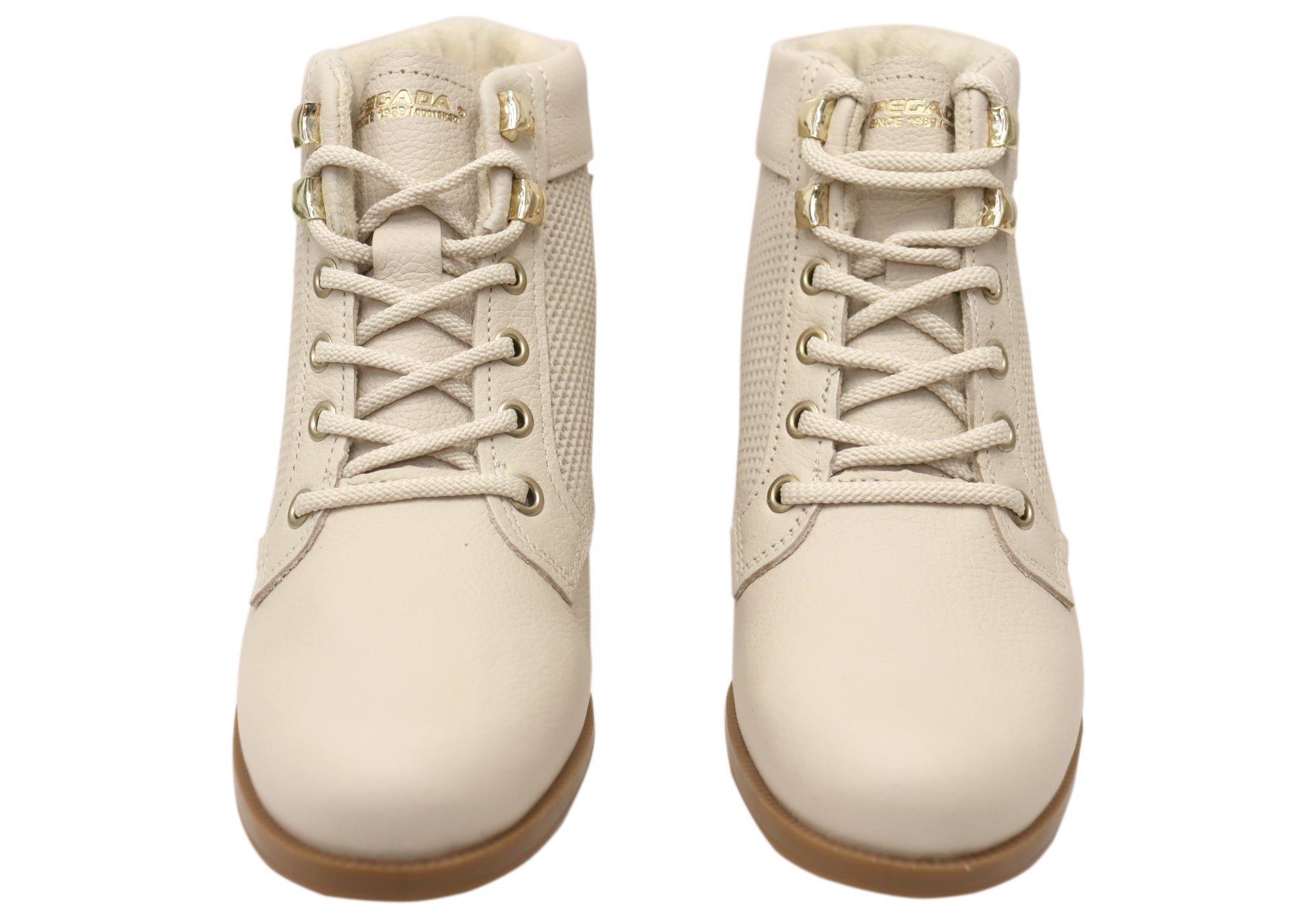 Pegada Minki Women's Comfortable Brazilian Leather Lace Up Boots - Stylish Ankle Boots for Casual Wear, Office & Night Out
