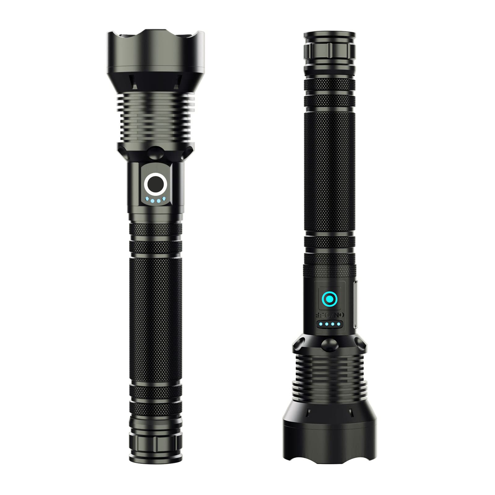 Rechargeable LED Flashlight - 1000 Lumens Super Bright, 5+7 Modes, Zoomable, IPX6 Waterproof, Handheld Torch for Camping, Hiking, Emergencies, Power Outages & Outdoor Adventures | Durable & Portable for Night Use, Home Safety & Survival Kits