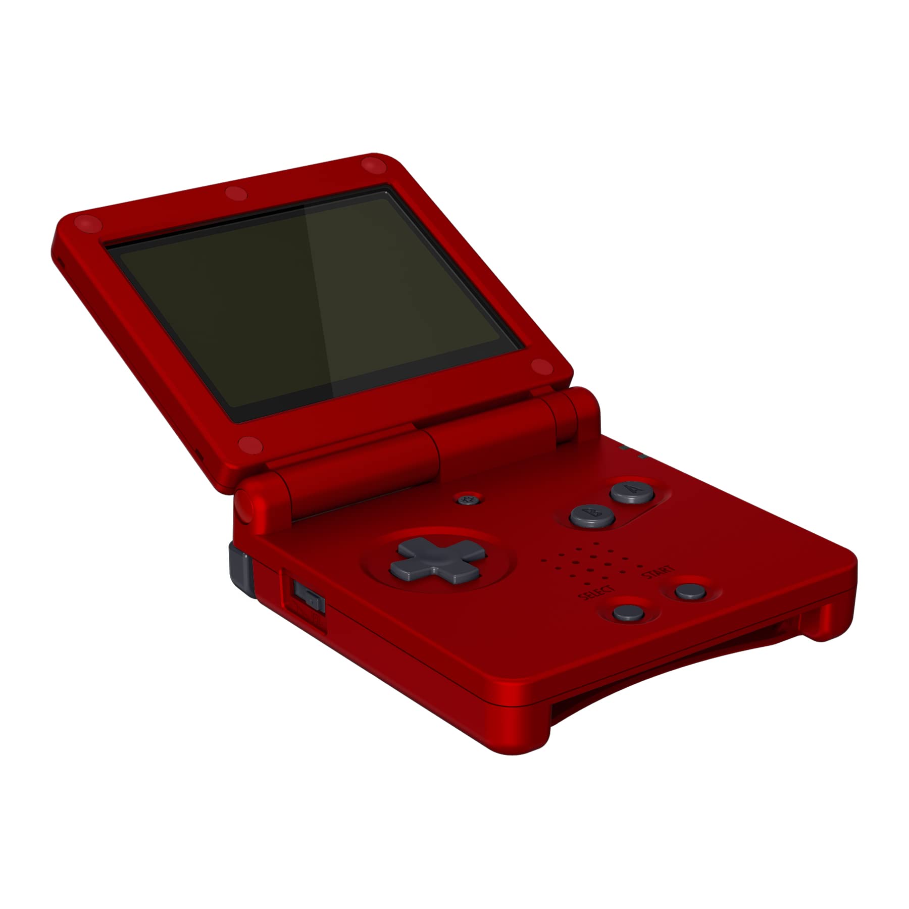 eXtremeRate Replacement Shell Case & Button Kit for Gameboy Advance SP GBA SP Console - Compatible with IPS & Standard LCD Screens (Console & IPS Screen Not Included) - Scarlet Red - Perfect for Gaming Enthusiasts & Retro Console Modding