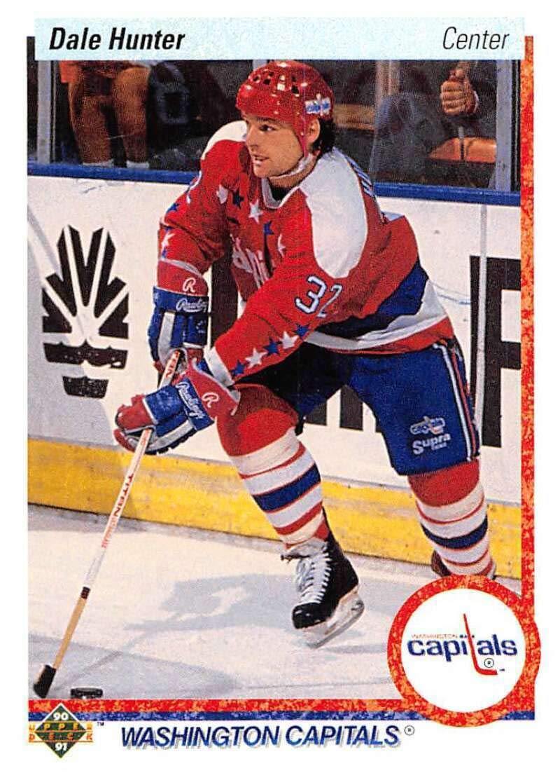 1990-91 Upper Deck Hockey #219 Dale Hunter Washington Capitals NHL Hockey Card - Collectible Sports Memorabilia for Fans & Investors