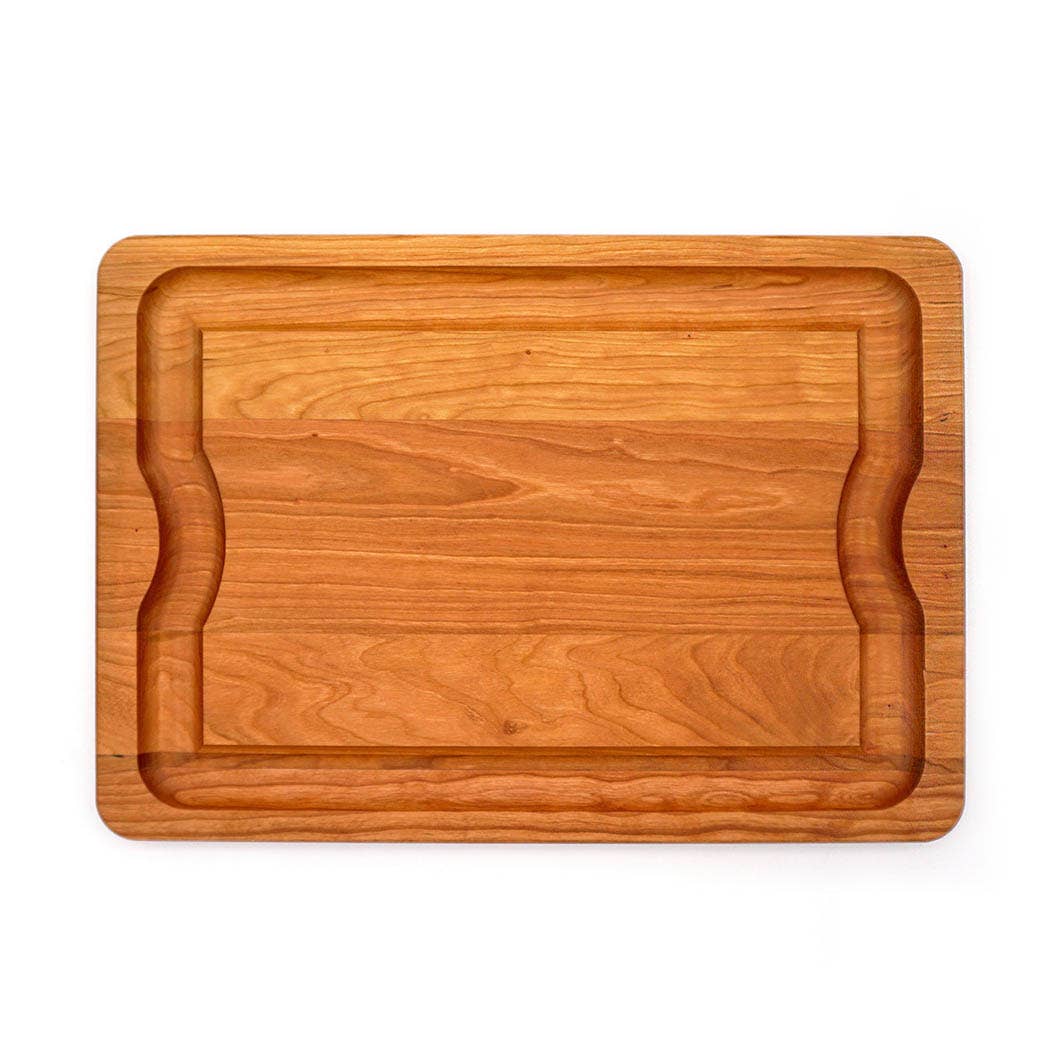 Premium Cherry Wood BBQ Serving Board - Perfect for Grilling, Charcuterie, and Entertaining - Ideal for Outdoor Cookouts, Picnics, and Party Platters