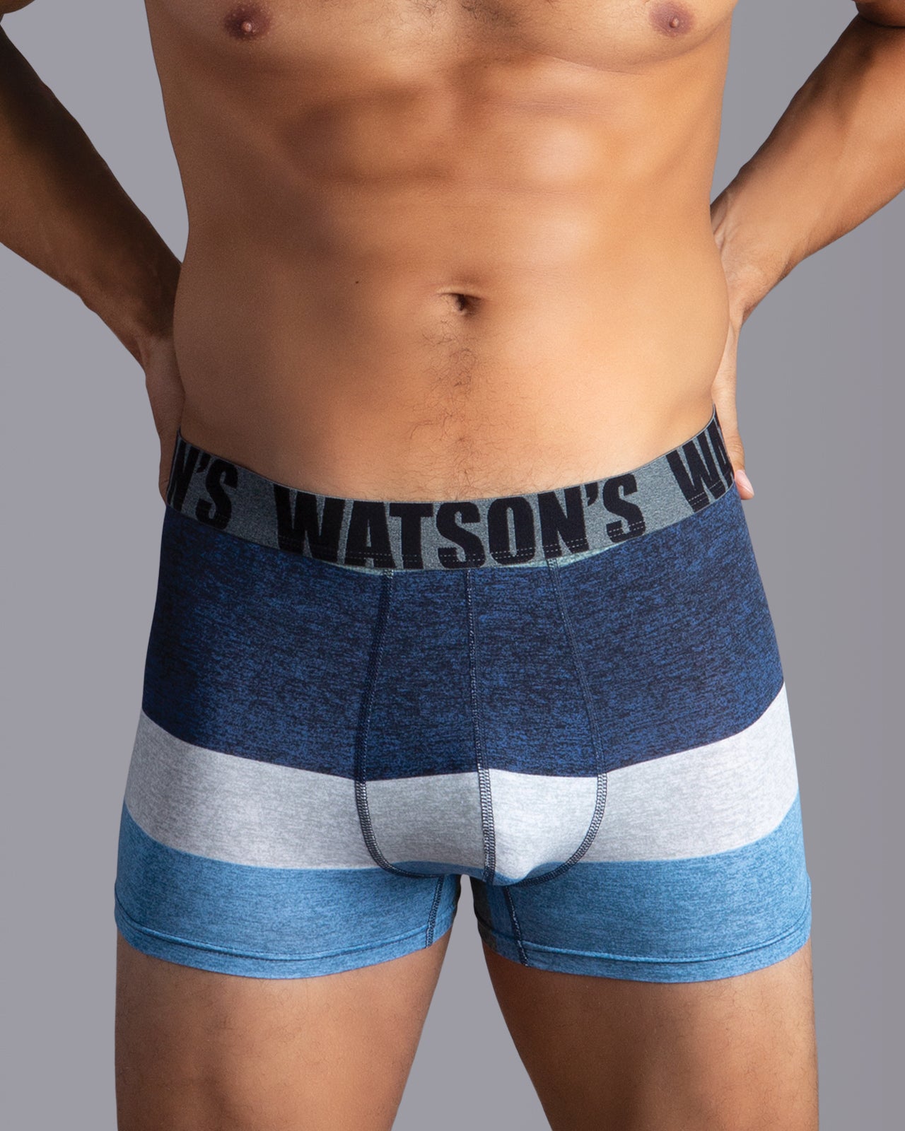 Blue Stripe Print