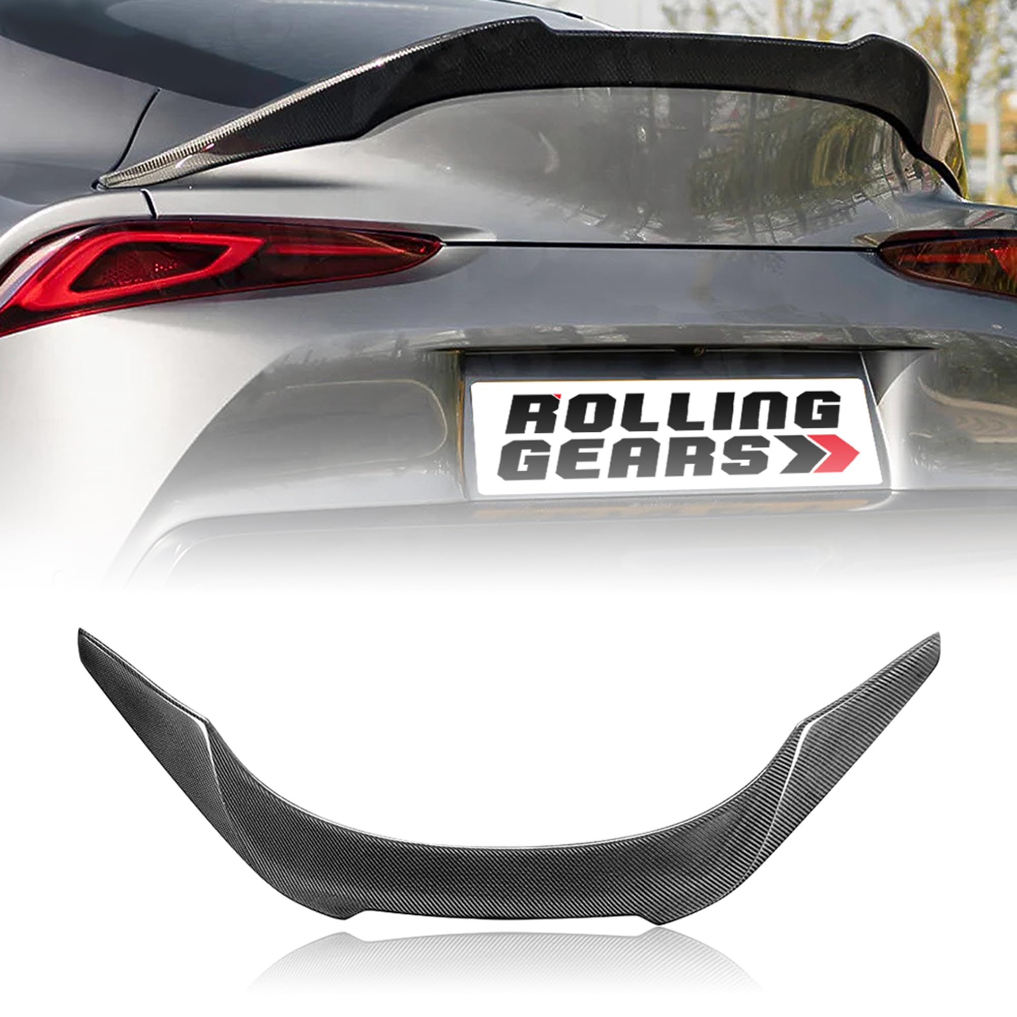 High-Performance Prepreg Dry Carbon Fiber Trunk Spoiler Wing for 2019-2024 Toyota Supra A90 A91 - SV Type | Lightweight Aero Upgrade for Street & Track Racing