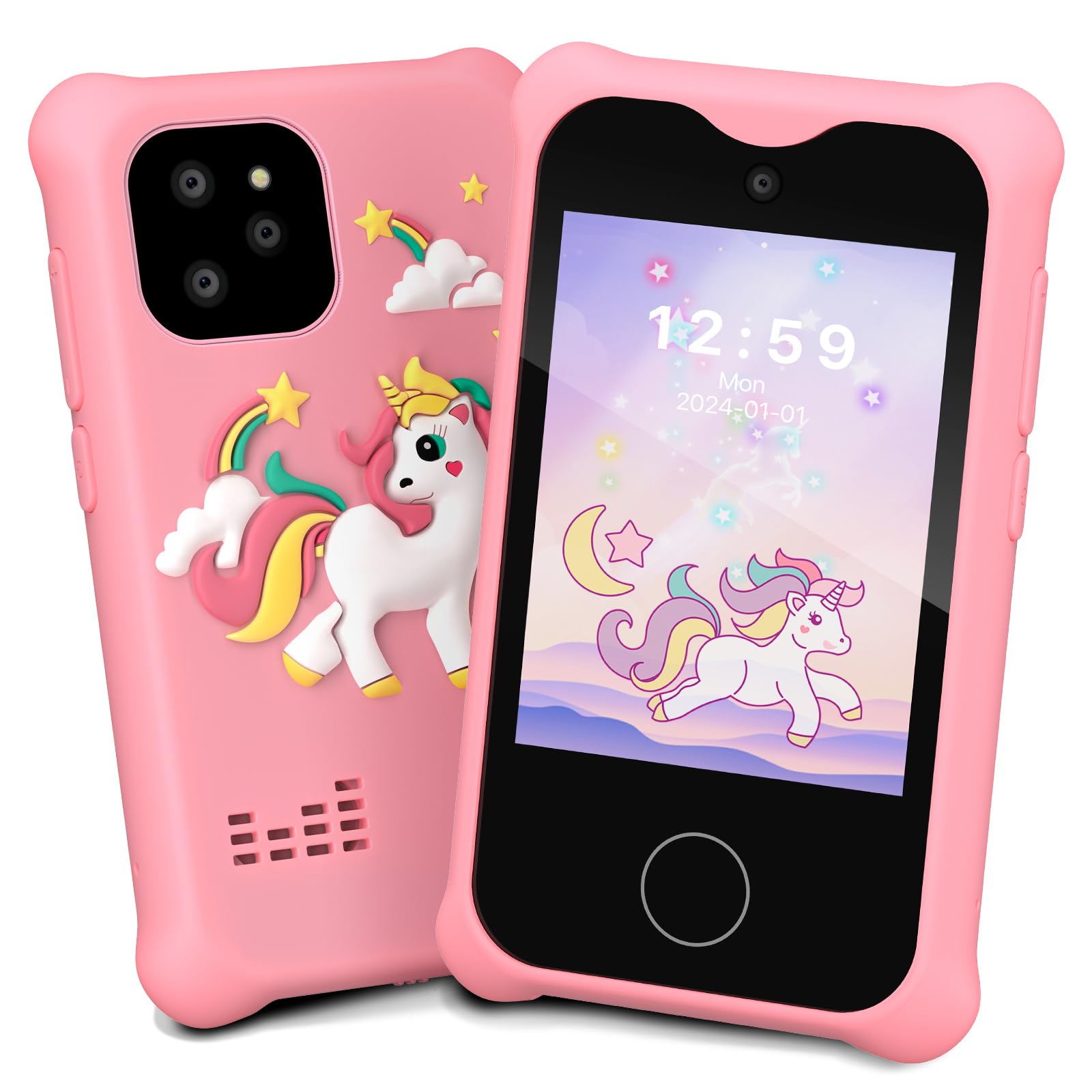 Smart Phone Toy for Kids Ages 3-8 - Touchscreen Learning Phone with Camera | Educational Gift for Toddlers, Boys & Girls | Perfect Birthday Present for Pretend Play & Early Learning