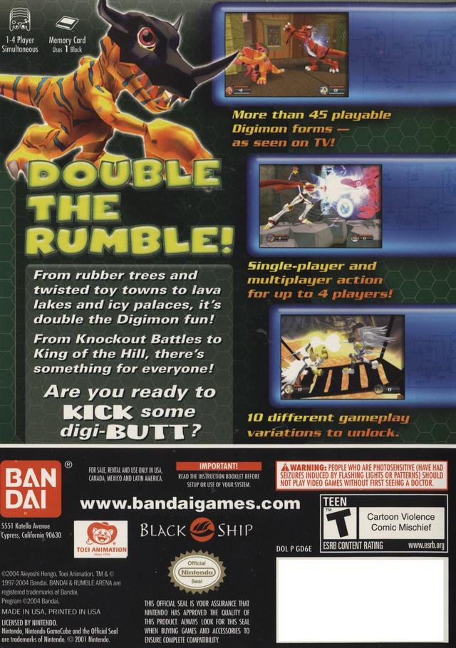 Digimon Rumble Arena 2 - Classic Fighting Game for Nintendo GameCube & PS2 | Perfect for Anime Fans & Retro Gaming Enthusiasts