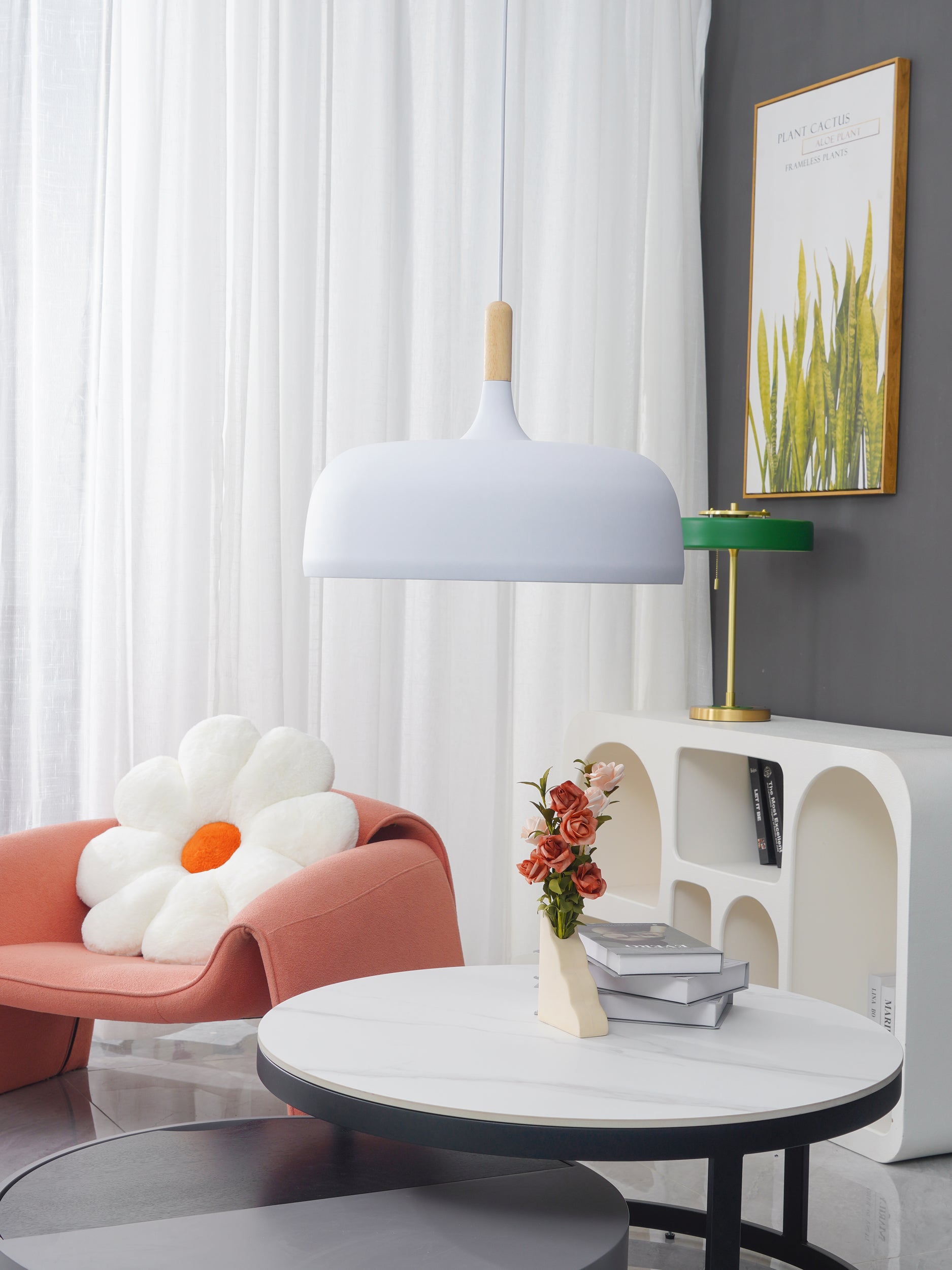 Stylish Acorn Pendant Light Fixture - Modern Hanging Ceiling Lamp for Kitchen Island, Dining Room & Bedroom Decor