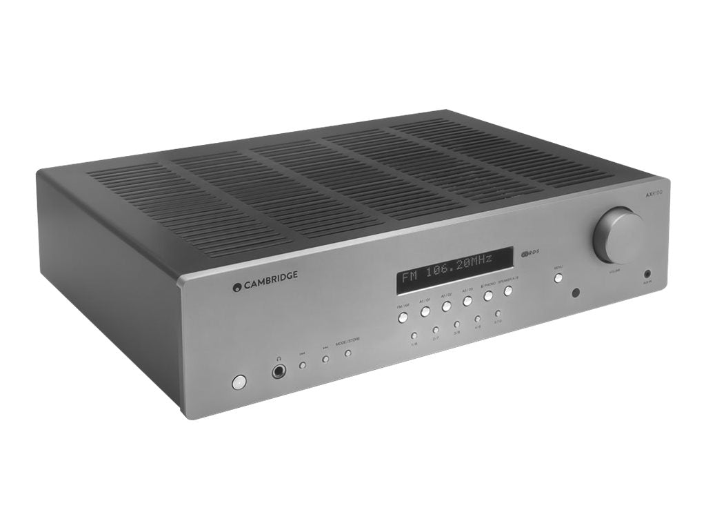 Cambridge Audio AXR100 Stereo Receiver - Hi-Fi Audio Amplifier for Home Theater & Music Listening | Premium Sound Quality, Bluetooth Connectivity, 100W Power Output | Perfect for Vinyl, Streaming & Home Entertainment Systems