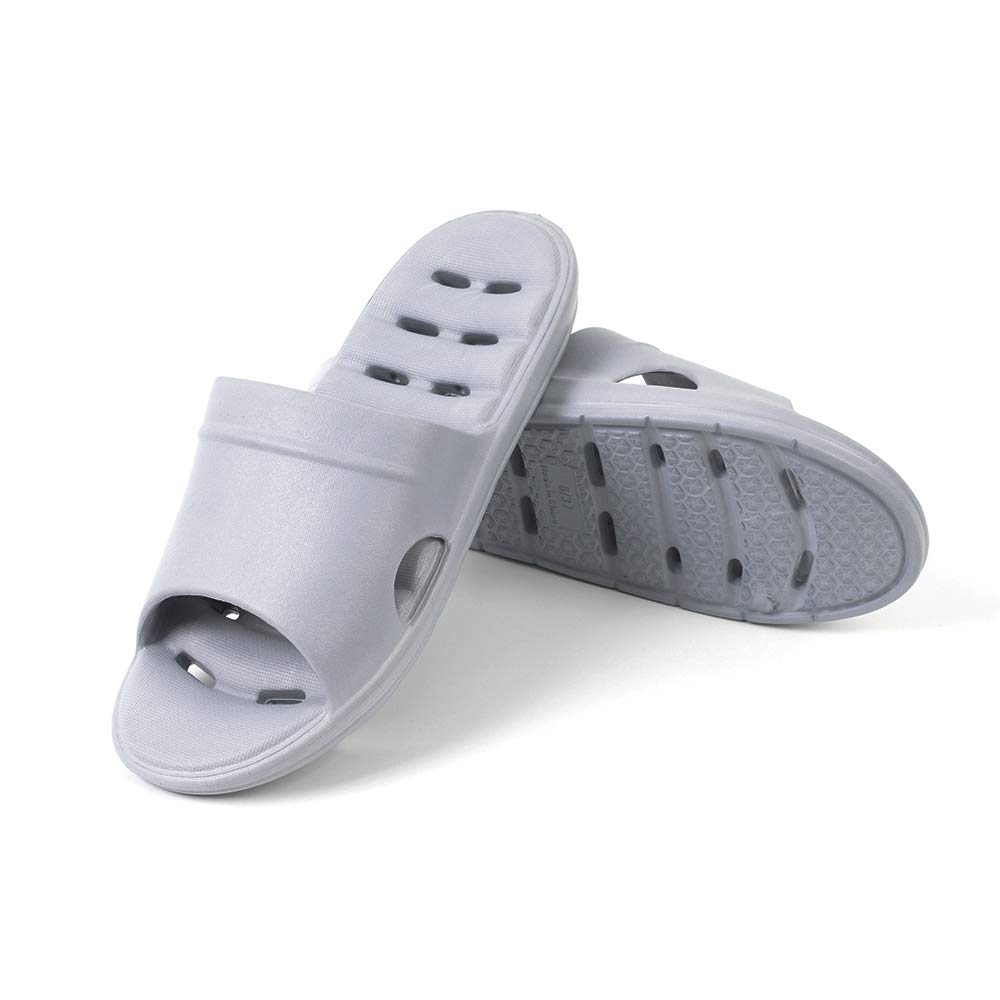 Luffymomo Women's Non-Slip Shower Sandals with Drainage Holes - Comfortable Bathroom Slippers for Home, Spa, Pool & Beach Use