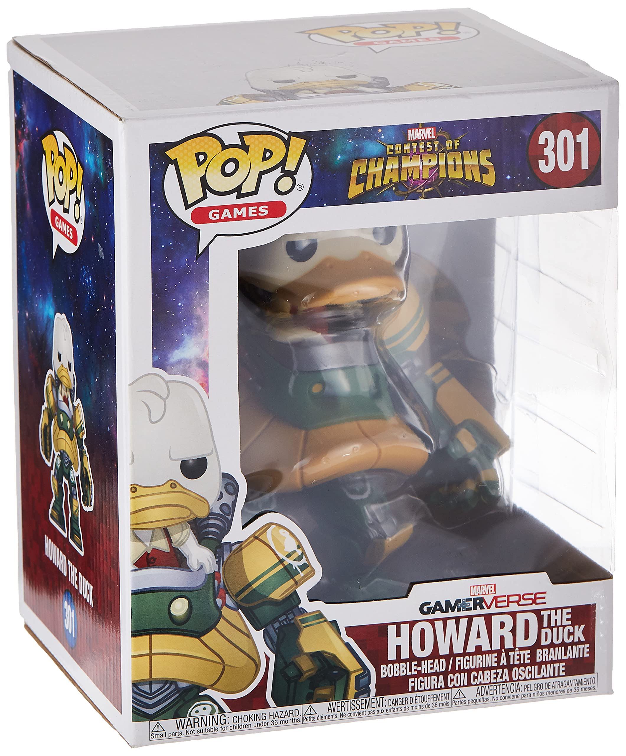 Funko Pop! Marvel Contest of Champions Howard The Duck Collectible Figure - Perfect for Marvel Fans, Gaming Enthusiasts, and Pop Culture Collectors