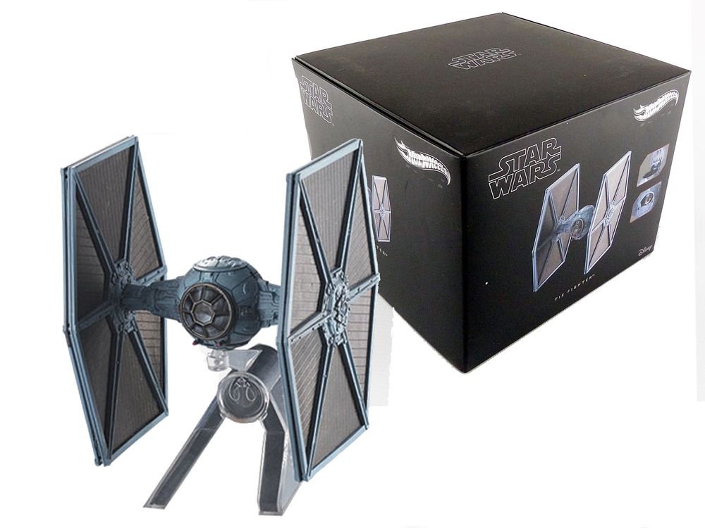 Hot Wheels Elite Star Wars Episode V: The Empire Strikes Back TIE Fighter Die-Cast Starship Vehicle - Collectible Model for Display & Play - Perfect for Star Wars Fans & Die-Cast Collectors
