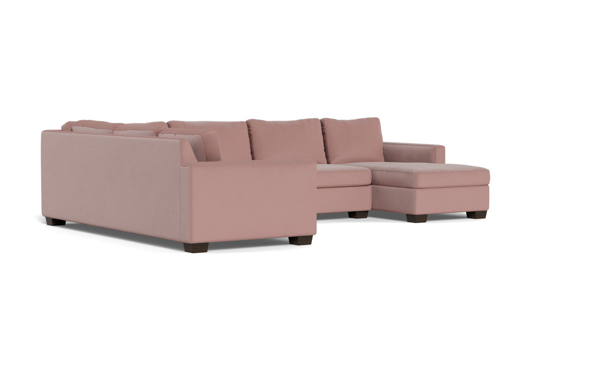 Track 141 Corner Sectional Sofa with Full Sleeper & Right Chaise - Modern L-Shaped Couch for Small Spaces, Living Room, and Home Theater Comfort
