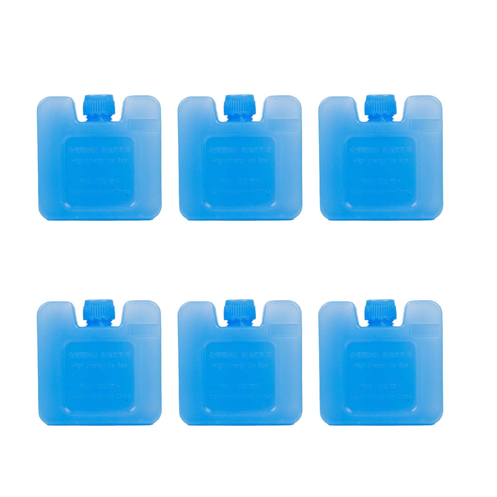 6X Reusable Ice Blocks for Freezer - Long-Lasting Cooling Ice Packs for Camping, Travel & Home | Durable Freezer Ice Boards for Coolers, Picnics & Emergency Preparedness