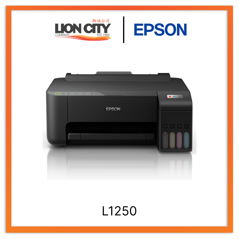Epson EcoTank L1250 Wireless A4 Ink Tank Printer - High Capacity, Low Cost Printing for Home Office & Small Business | Perfect for Documents, School Projects & Everyday Printing