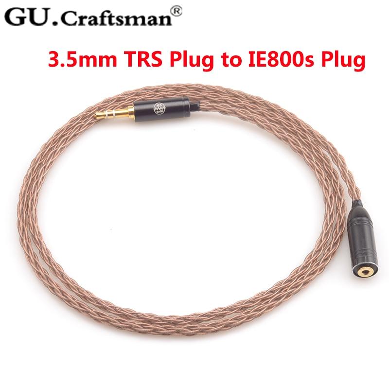 GUCraftsman 6N OCC 8-Core High Purity Copper Upgrade Cable for Sennheiser IE800 IE800s - Premium Audio Upgrade for Audiophiles & Music Enthusiasts