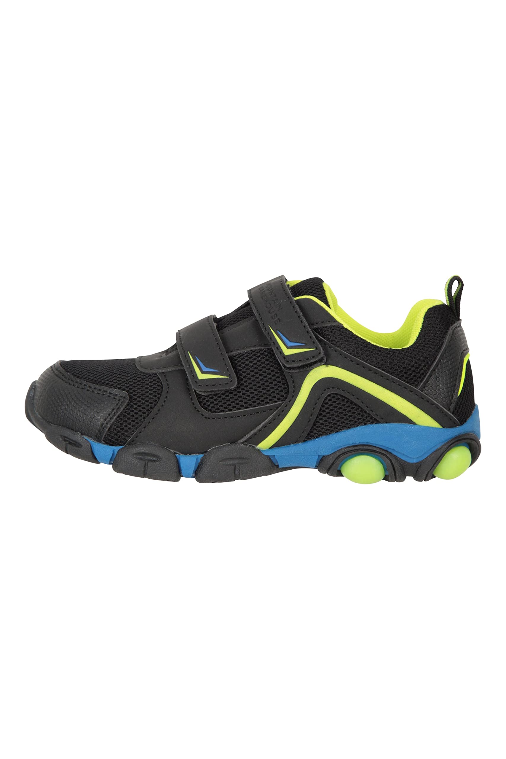 Mountain Warehouse Kids Light Up Shoes - Durable & Breathable Hook & Loop Sneakers for Boys Girls - Perfect for Spring Summer Walking, Travel, Outdoor Play & School Activities