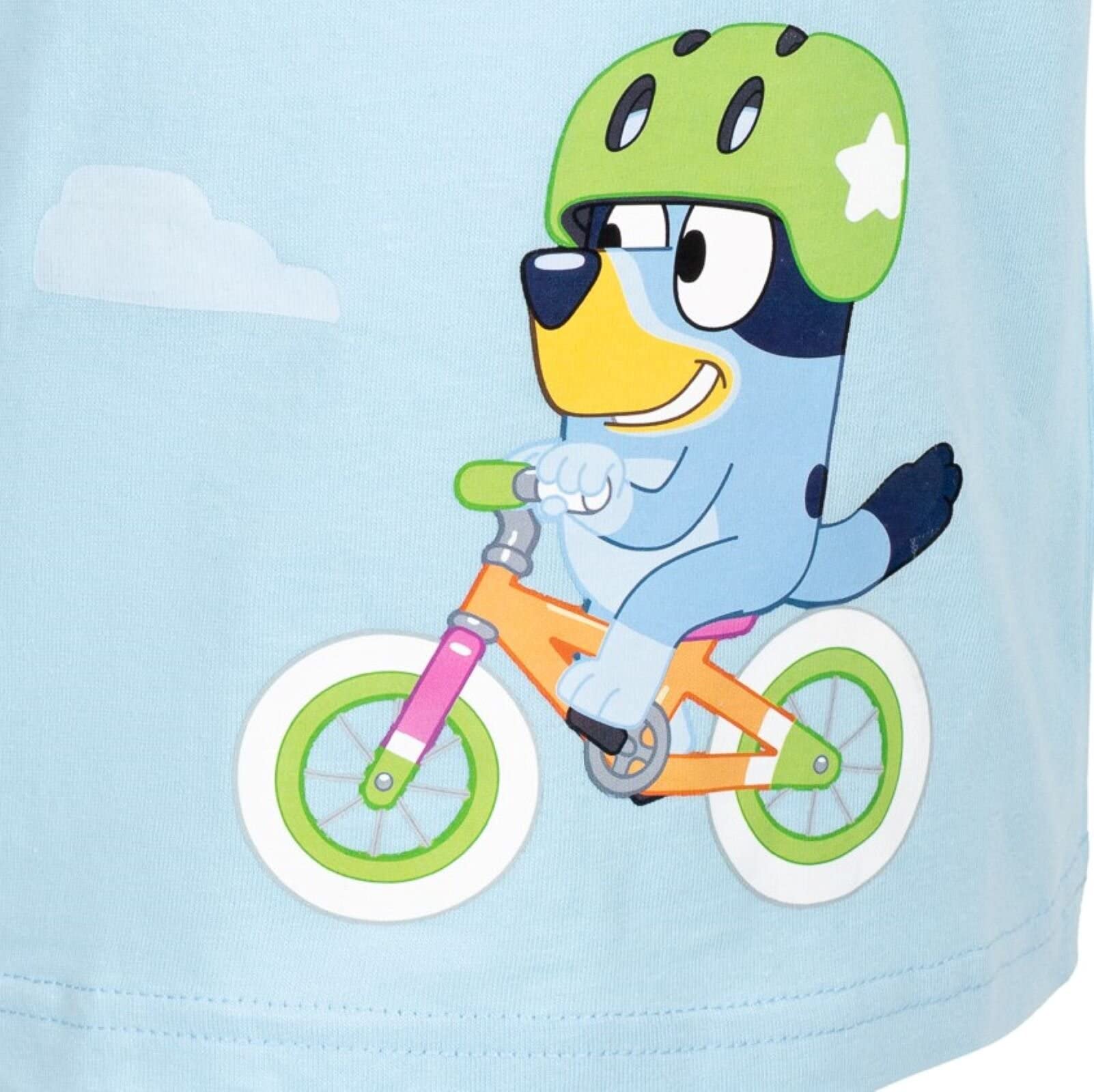 Bluey 2 Pack Kids T-Shirts for Toddlers & Little Boys - Soft Cotton Cartoon Character Tees for Playtime, School & Family Outings