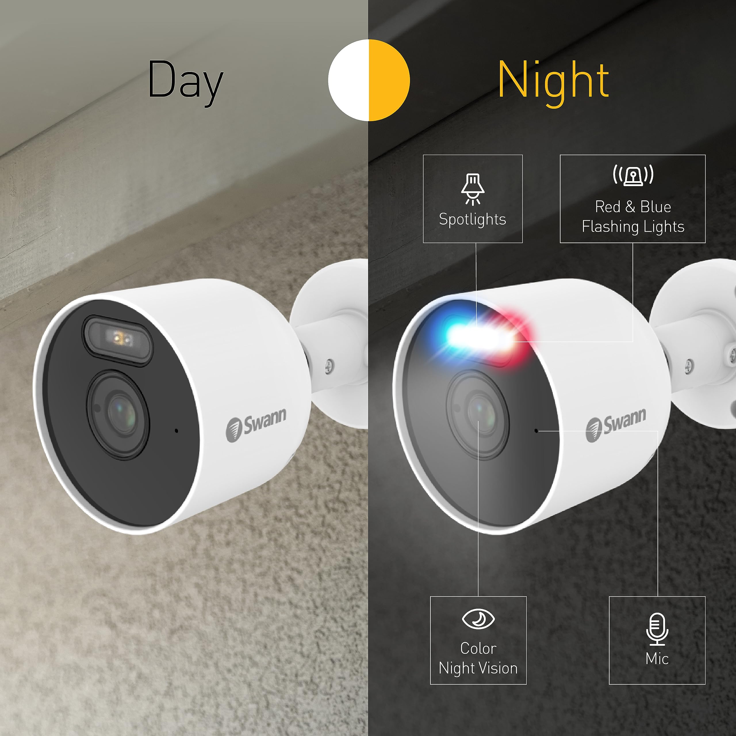 Swann 8 Channel 4 Camera Home Security System with 1TB HDD - 1080P HD Indoor Outdoor Surveillance CCTV - Color Night Vision & Heat Motion Detection - Ideal for House, Business & Property Protection