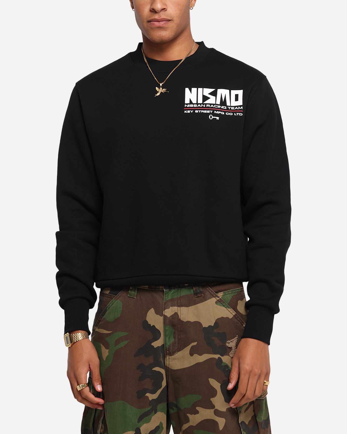 Nissan Nismo Classic Crewneck Sweatshirt - Black Vintage Unisex Pullover for Men & Women - Perfect for Casual Wear, Street Style & Car Enthusiasts