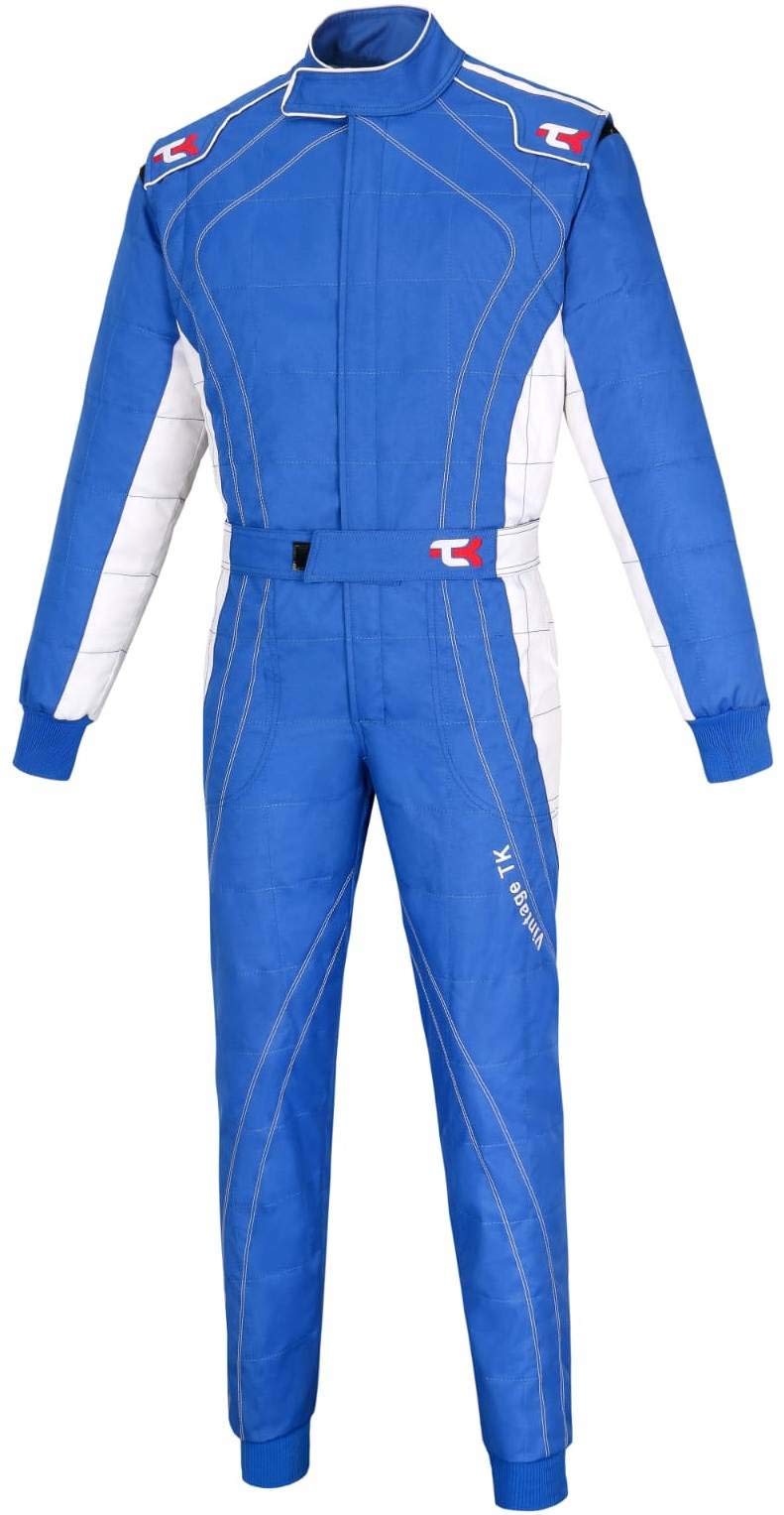TK Adult Karting Suit - Professional One-Piece Race & Rally Suit for Go Kart Racing - Durable Cordura Fabric - Perfect for Track Days, Motorsports & Racing Events