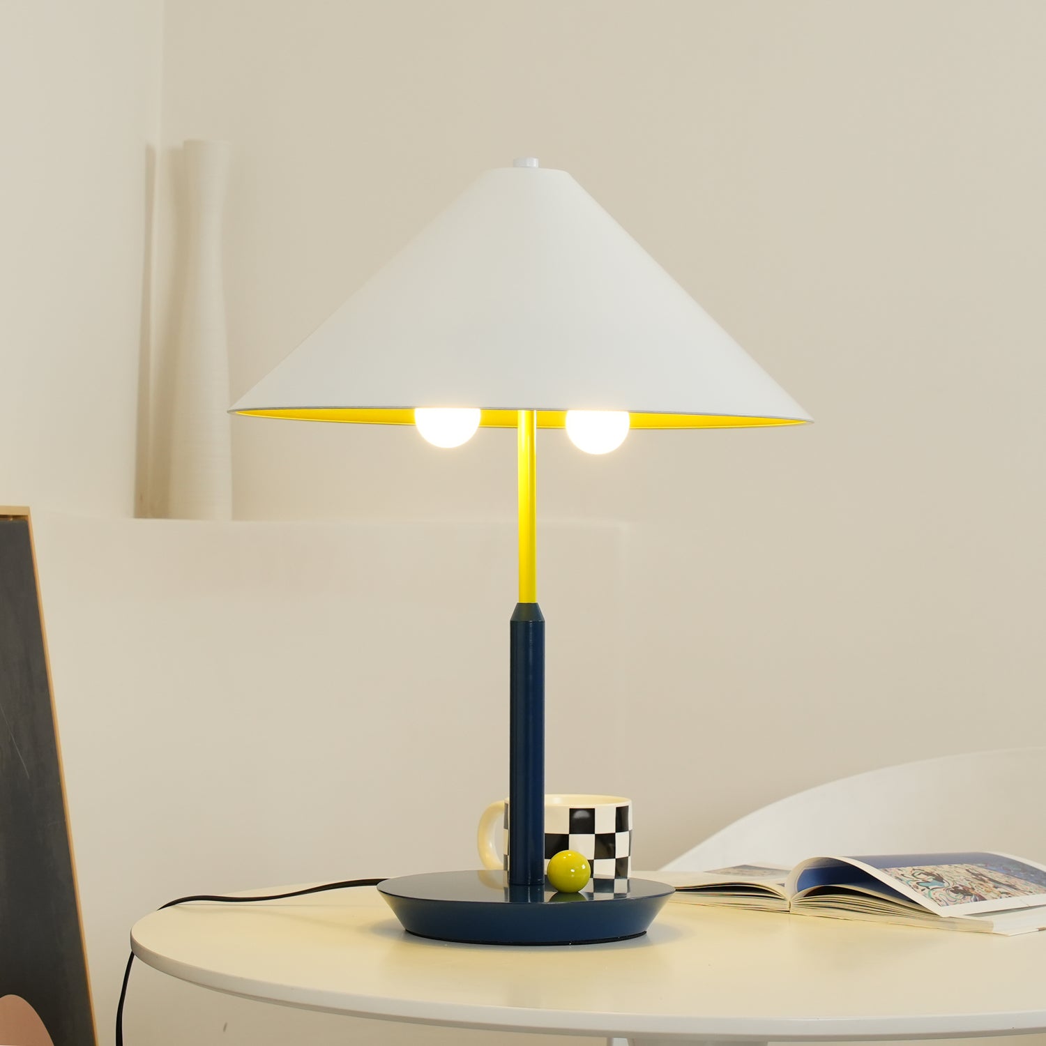 Little Eliah Table Lamp - Modern LED Nightstand Light with Touch Control, Dimmable Warm White for Bedroom, Living Room, and Office Decor