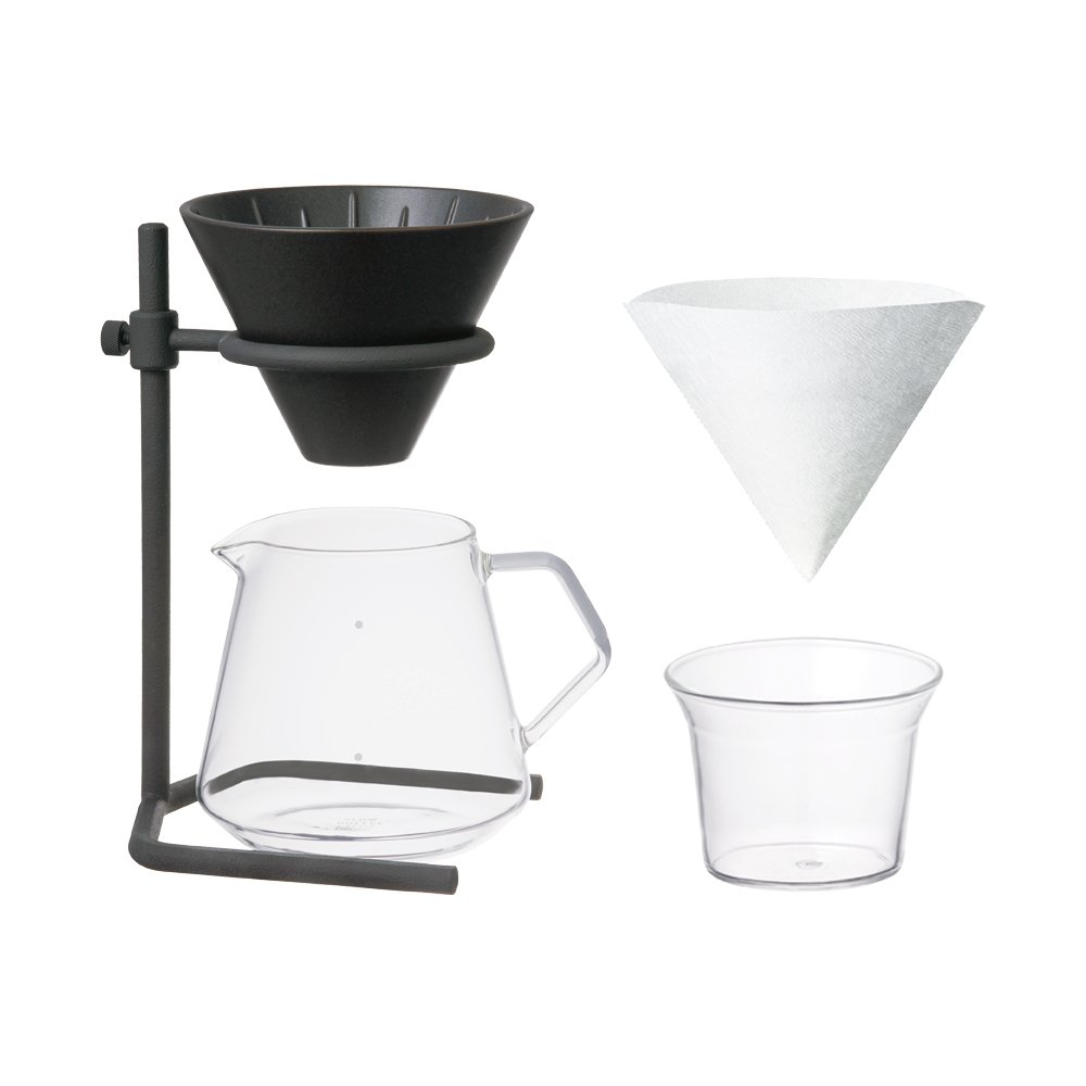 KINTO 27573 SCS-S04 4-Cup Coffee Brewer Stand Set - Dishwasher Safe, Perfect Gift for Coffee Lovers - Ideal for Home, Office, and Kitchen Use