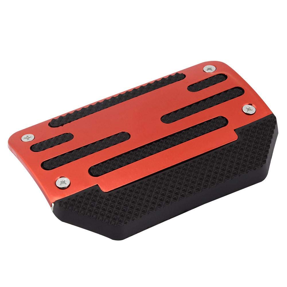 High-Performance Racing Pedal Covers - Non-Slip Alloy Brake & Accelerator Pedal Pads for Automatic Cars (Red) | Enhance Driving Safety & Comfort for Sports & Daily Commute