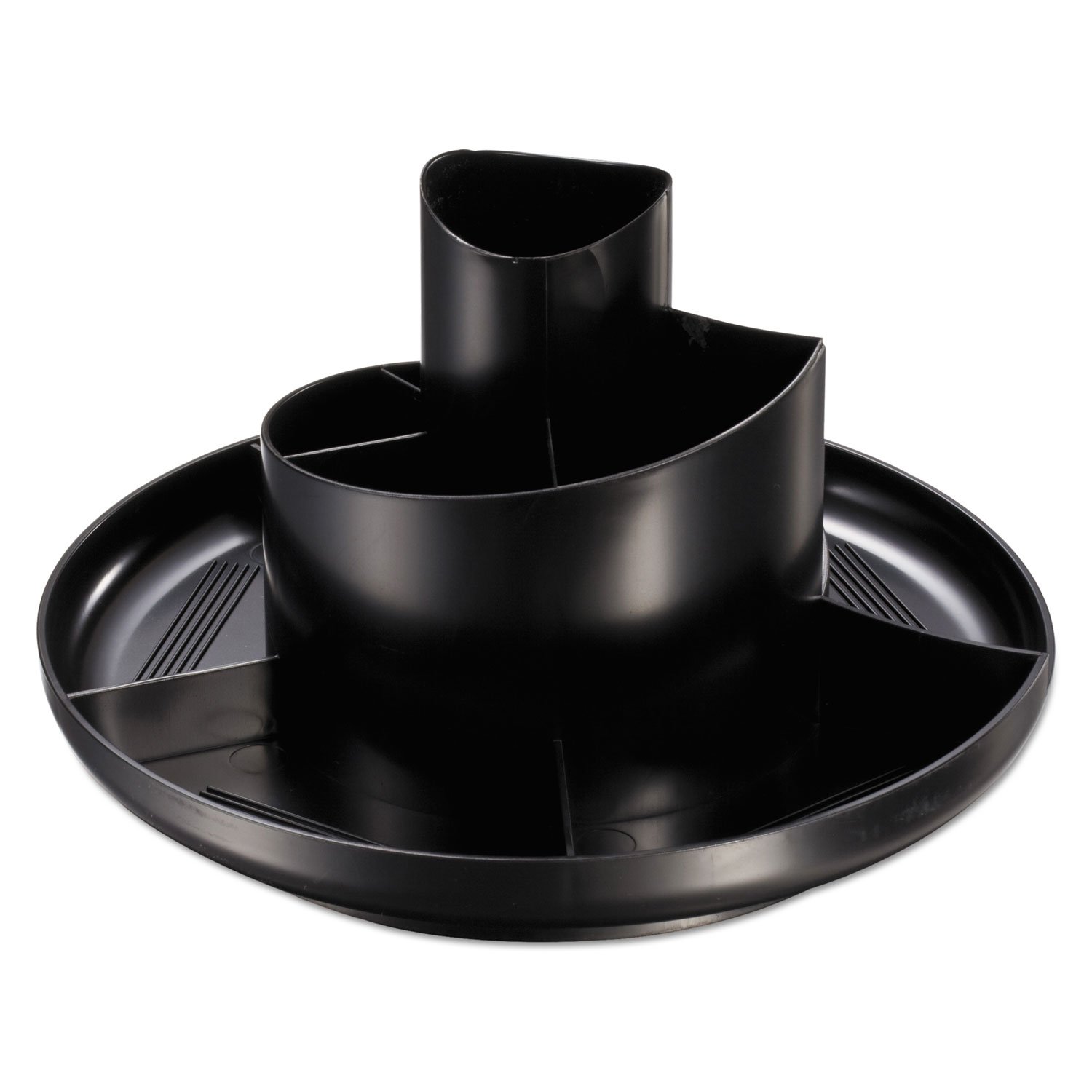 360° Rotating Spice Rack Organizer - Expandable 4-Tier Lazy Susan for Kitchen Countertop, Pantry, Bathroom & Office Storage (Black) - Perfect for Organizing Spices, Makeup, Office Supplies & More