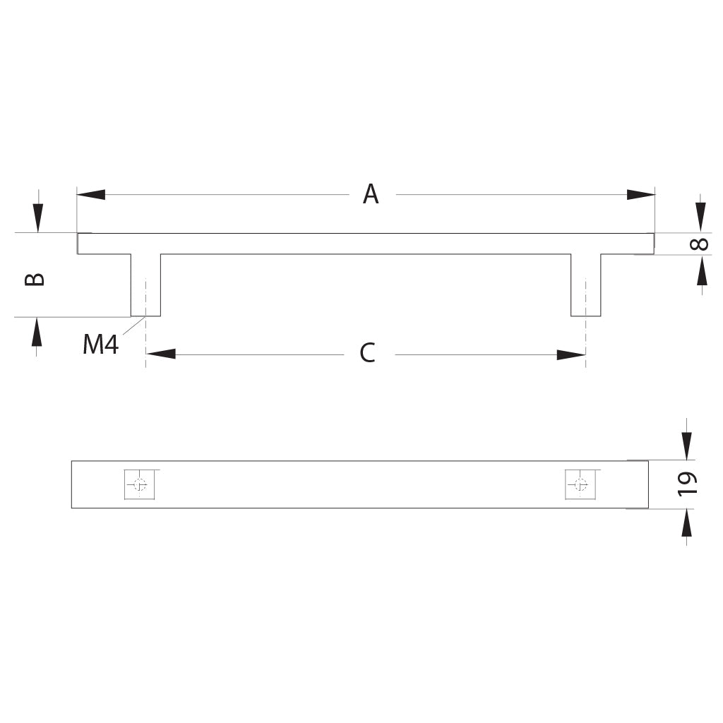 Stainless Steel Furniture Handles - Durable Cabinet & Drawer Pulls for Home & Office - Easy Installation & Modern Design