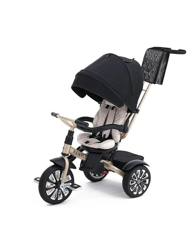 Bentley 6-in-1 Convertible Baby Stroller Trike - Toddler Tricycle with Canopy & Parent Push Handle for Outdoor Walks, Park Rides & Shopping Trips