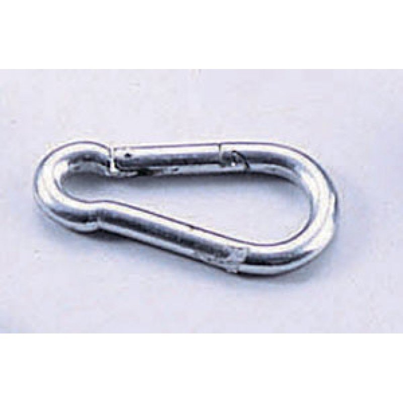 8mm Snap Link Carabiner - Heavy Duty Climbing Hook for Outdoor Gear, Hiking, Backpacking & Keychains - Durable & Secure Metal Clip
