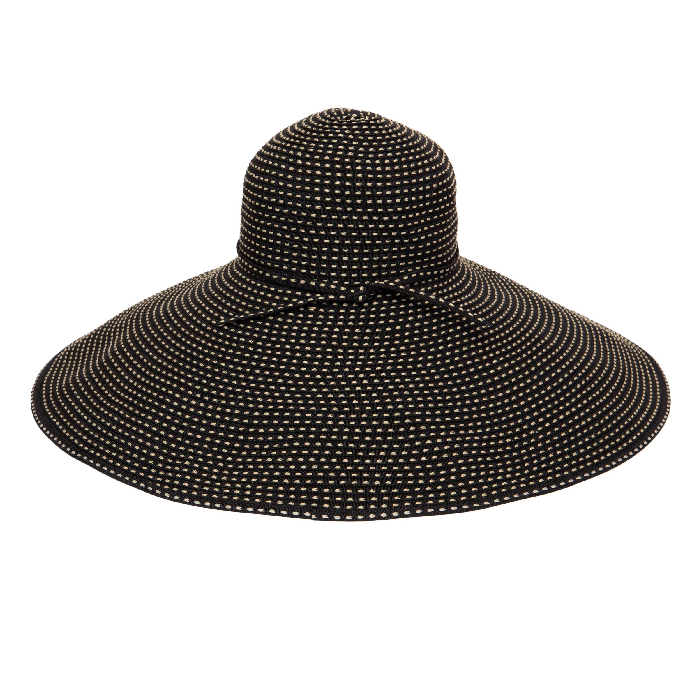 Women's Wide Brim Floppy Sun Hat with Ribbon Accent - UV Protection Summer Beach Hat for Outdoor, Travel and Vacation