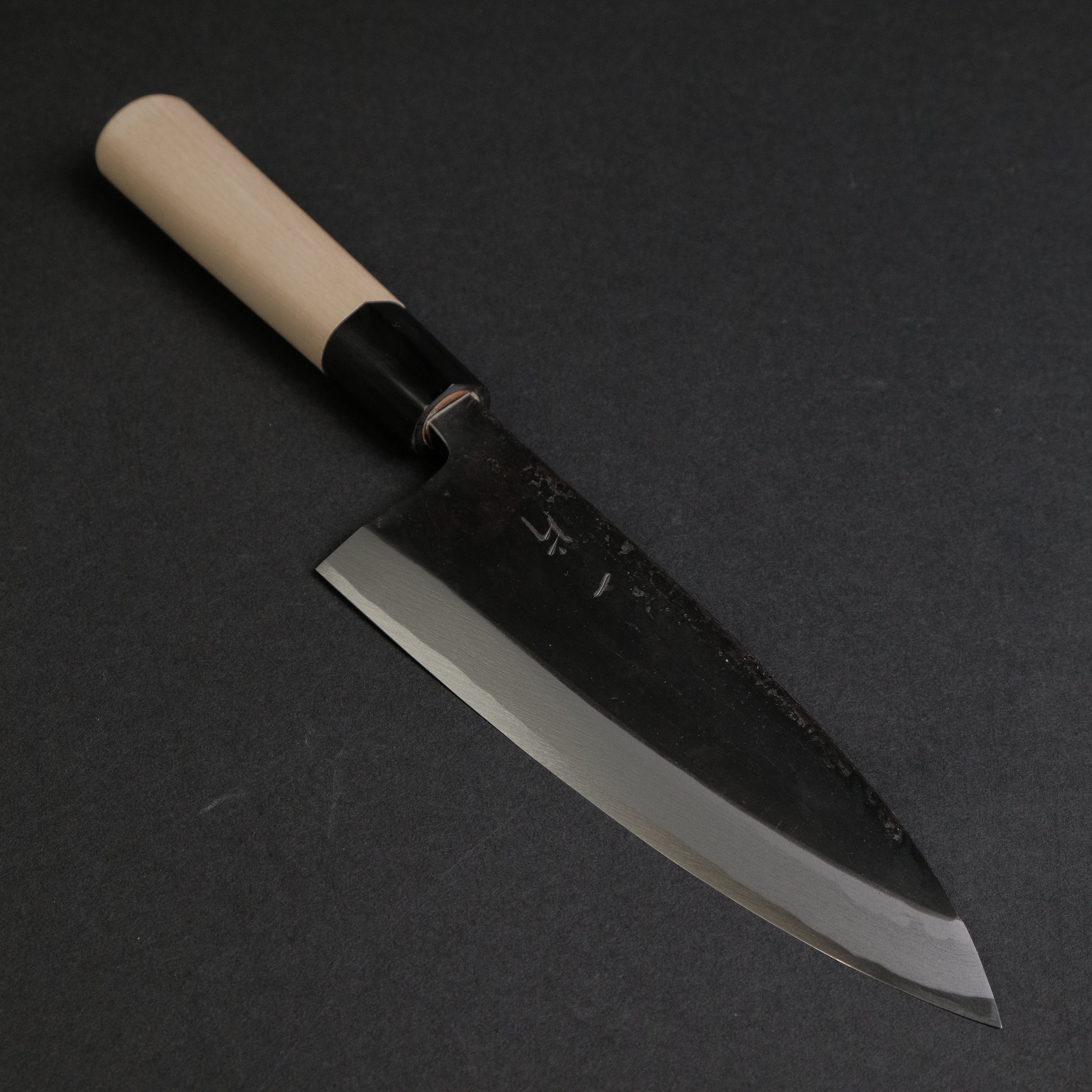 Hitohira White #2 Kurouchi Deba 165mm Japanese Chef Knife - High Carbon Steel Blade with Ho Wood Handle - Perfect for Sushi, Fish Filleting & Asian Cuisine