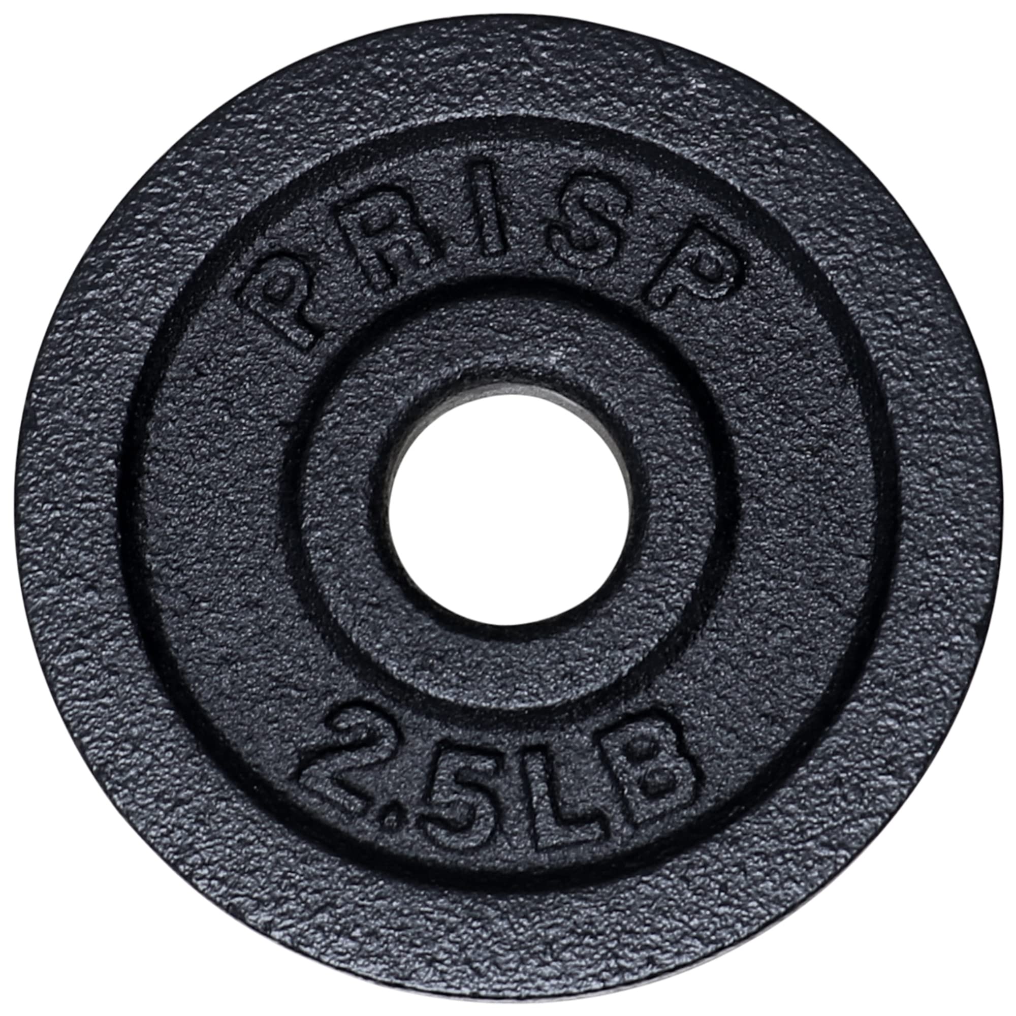 PRISP Adjustable Weight Dumbbells Set - 2 Bars, Cast Iron Plates & Threaded Collars for Home Gym Strength Training & Workout