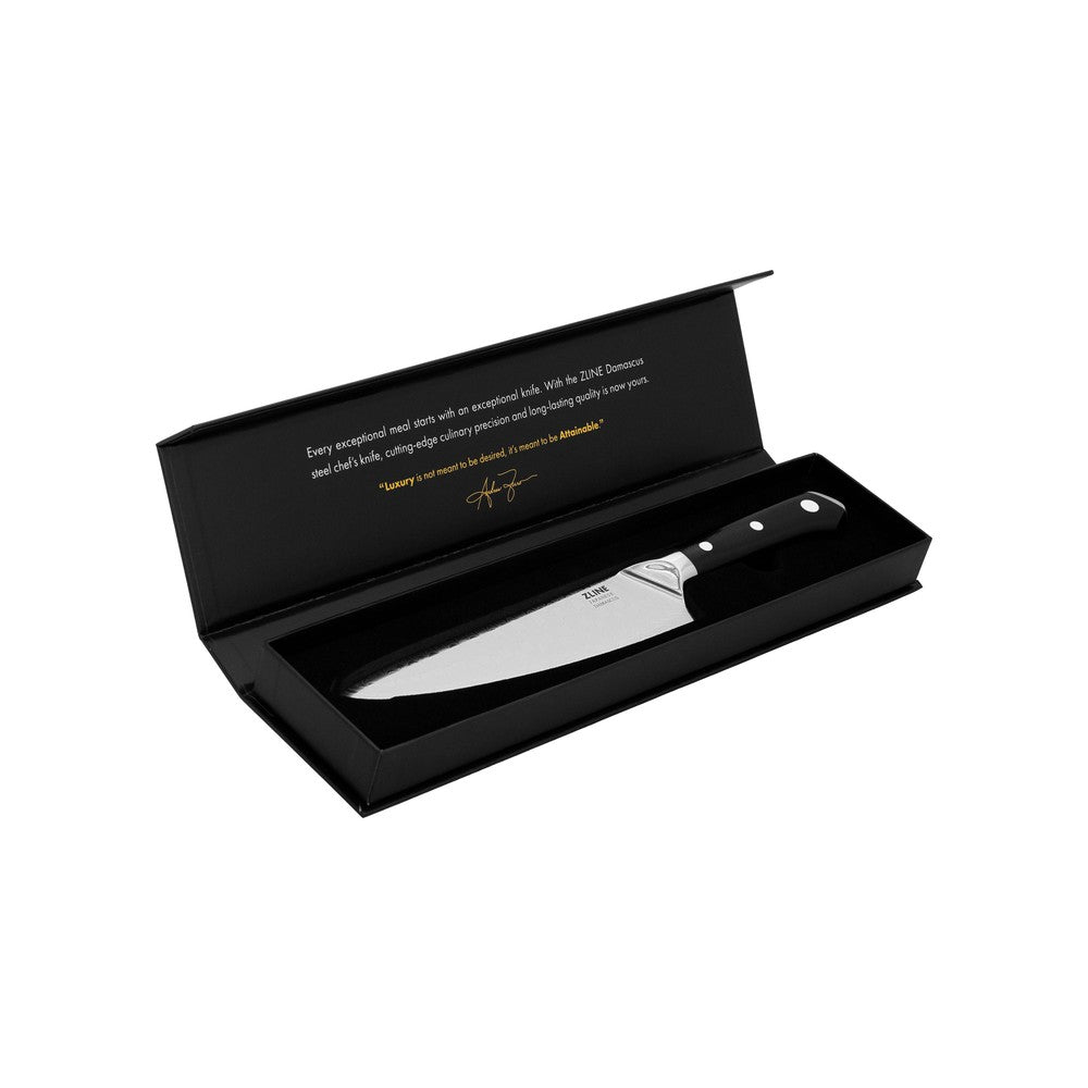 ZLINE 8 Inch Professional Japanese Damascus Steel Chef Knife - KCKT JD - Razor Sharp Kitchen Knife for Slicing, Dicing & Chopping - Perfect for Home Cooks & Professional Chefs