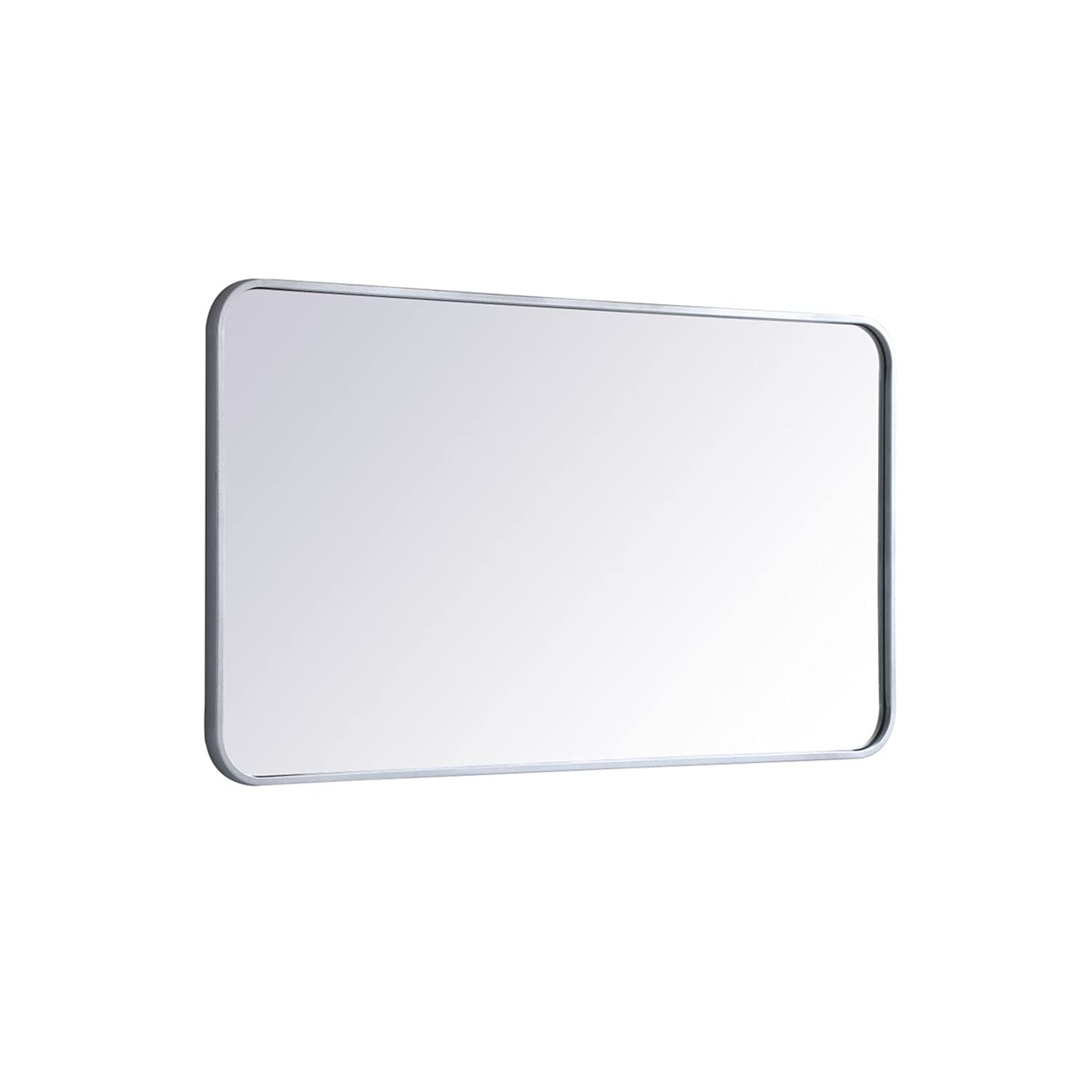 Silver Rectangular Mirror 22x40 - Elegant Decor for Living Room & Bedroom