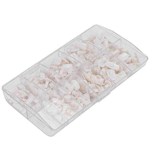 200pcs White DIY Nail Practice Kit - Professional Manicure Training Tools for Salon & Home Use | Durable Nail Display Set for Beginners & Nail Technicians | Perfect for Nail Art Practice, Salon Training & Home DIY Projects | Great Gift for Beauty Enthusiasts | Ideal for Wedding, Party & Special Occasion Nail Designs