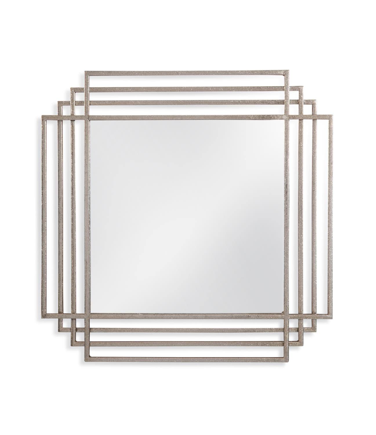 Bassett Mirror Company M4215 Gillis Wall Mirror - Silver Leaf Finish, 24