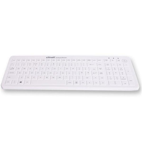 Clinell Medical IP68 Waterproof Silicone Keyboard - Dustproof, Spill-Resistant for Hospitals, Clinics & Laboratories - Ideal for Healthcare, Industrial & Sterile Environments