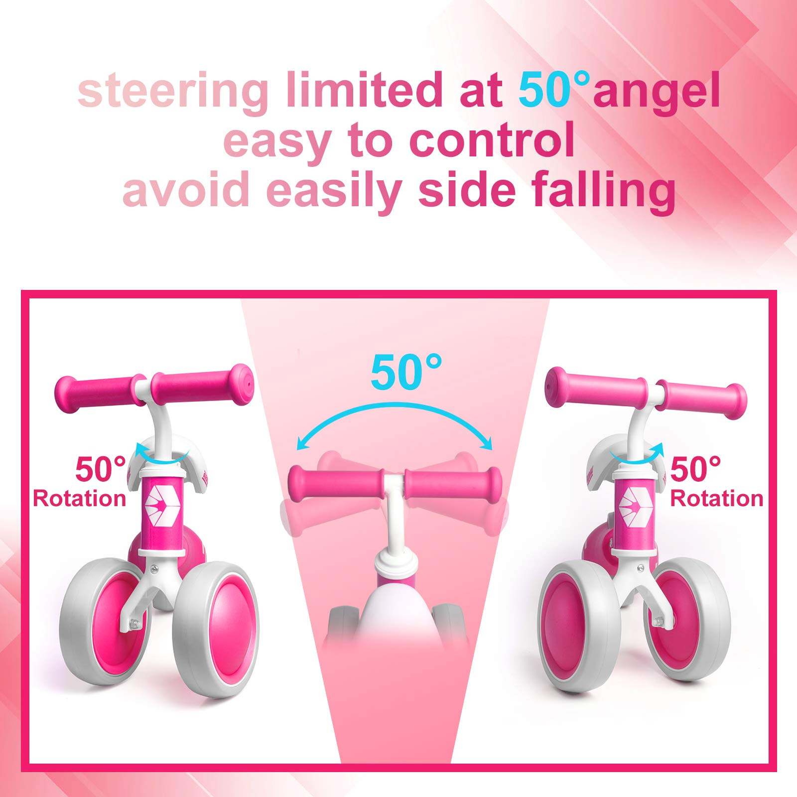 AyeKu Baby Balance Bike for 1-2 Year Old Boys & Girls - First Birthday Gift for 12-24 Months Toddlers - Must Have Learning Toy for Early Walking Development - Perfect for Indoor Play, Outdoor Park Rides & Birthday Presents