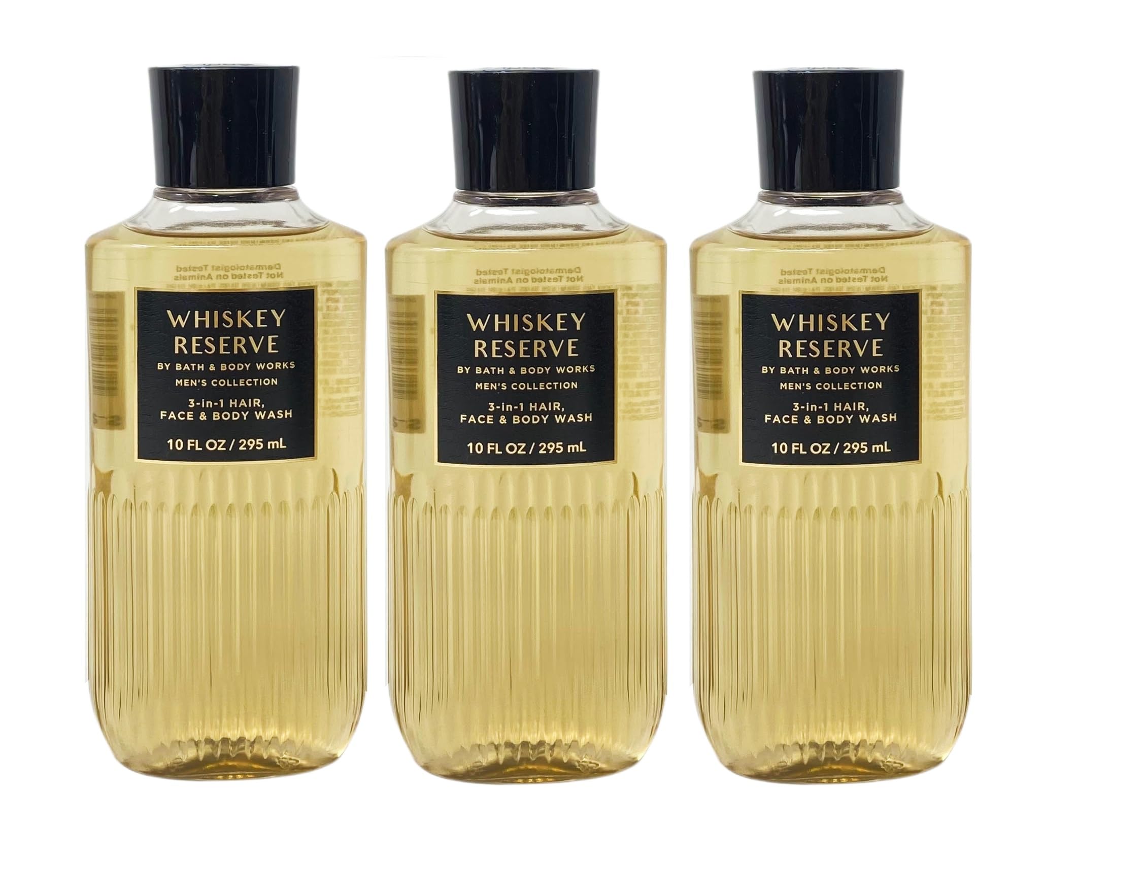 Whiskey Reserve 3-in-1 Hair Face & Body Wash for Men - Pack of 3 | Bath & Body Works Men's Collection | Perfect for Gym, Travel & Daily Shower Routine