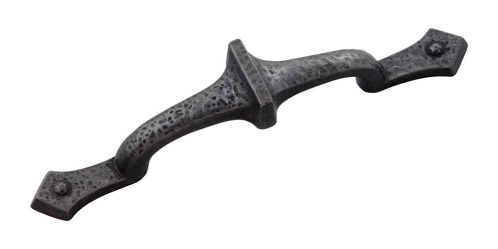 10-Pack Black Iron Mountain Lodge Pull Handles - Rustic Cabinet & Drawer Hardware for Kitchen, Bathroom & Furniture
