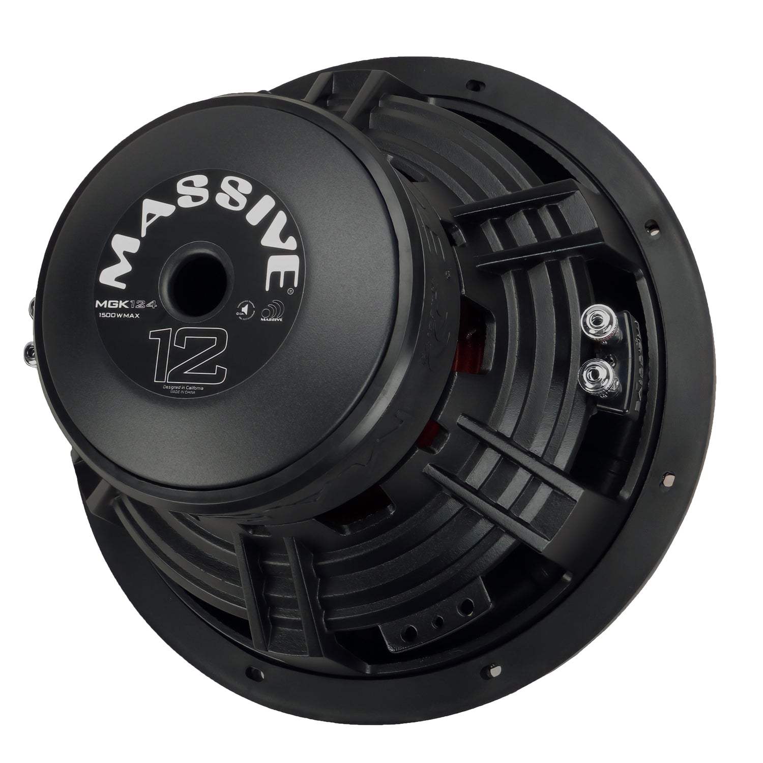 MGK124 12-Inch 750 Watts RMS Dual 4 Ohm Car Subwoofer - Powerful Bass for Car Audio Systems & Home Theater