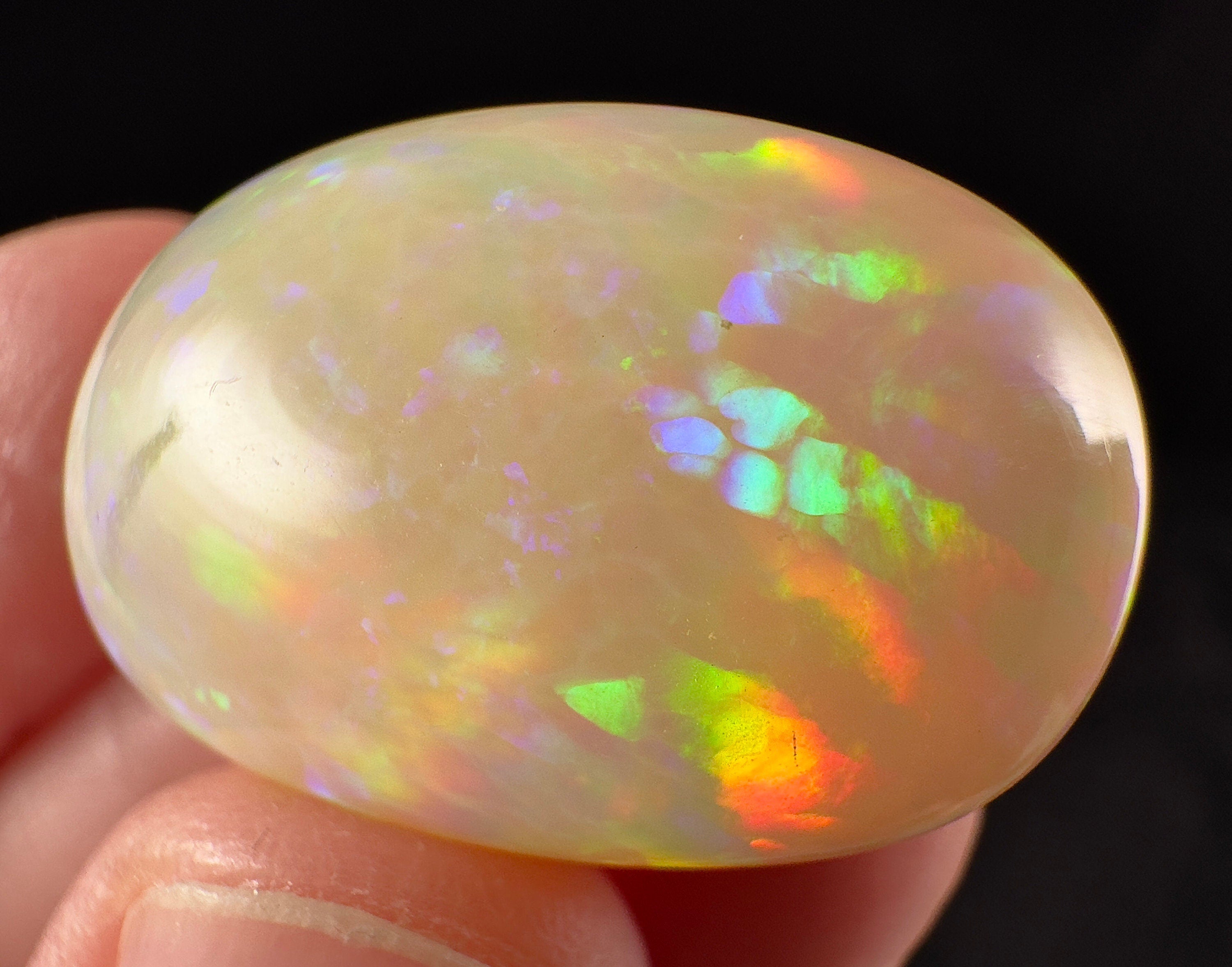 AAA Welo Opal Cabochon - Premium Natural Opal Gemstone for Jewelry Making (54595) | Perfect for Rings, Pendants & DIY Craft Projects