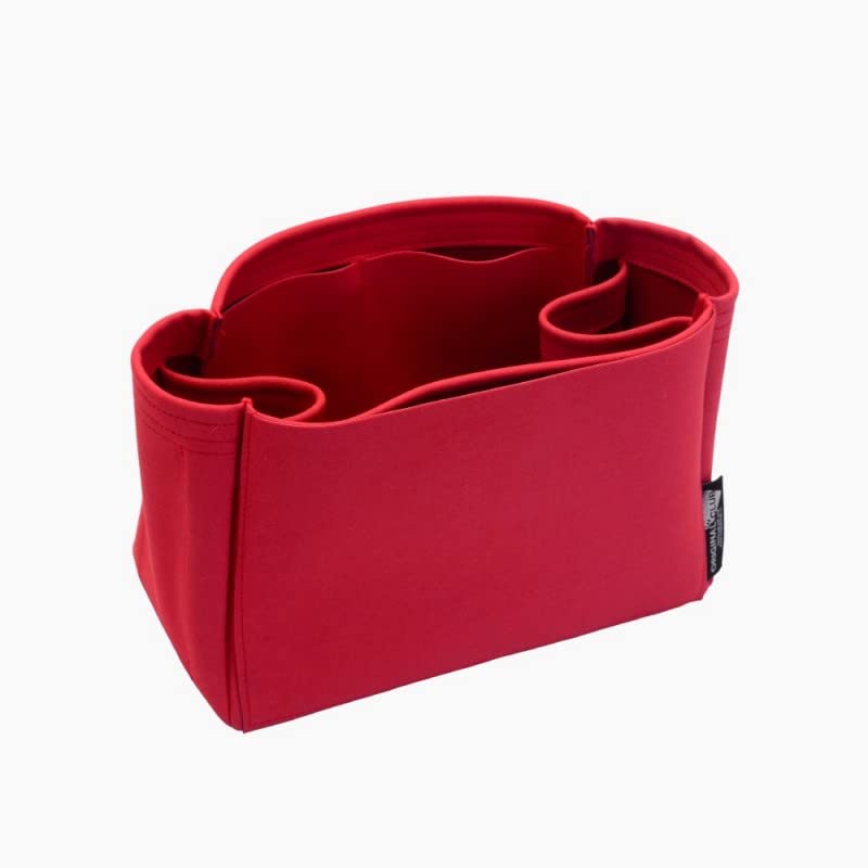 Red Suedette Leather Bag Organizer - Compatible with Louis Vuitton St Louis PM & Anjou PM Designer Bags | Perfect for Travel, Work & Daily Use