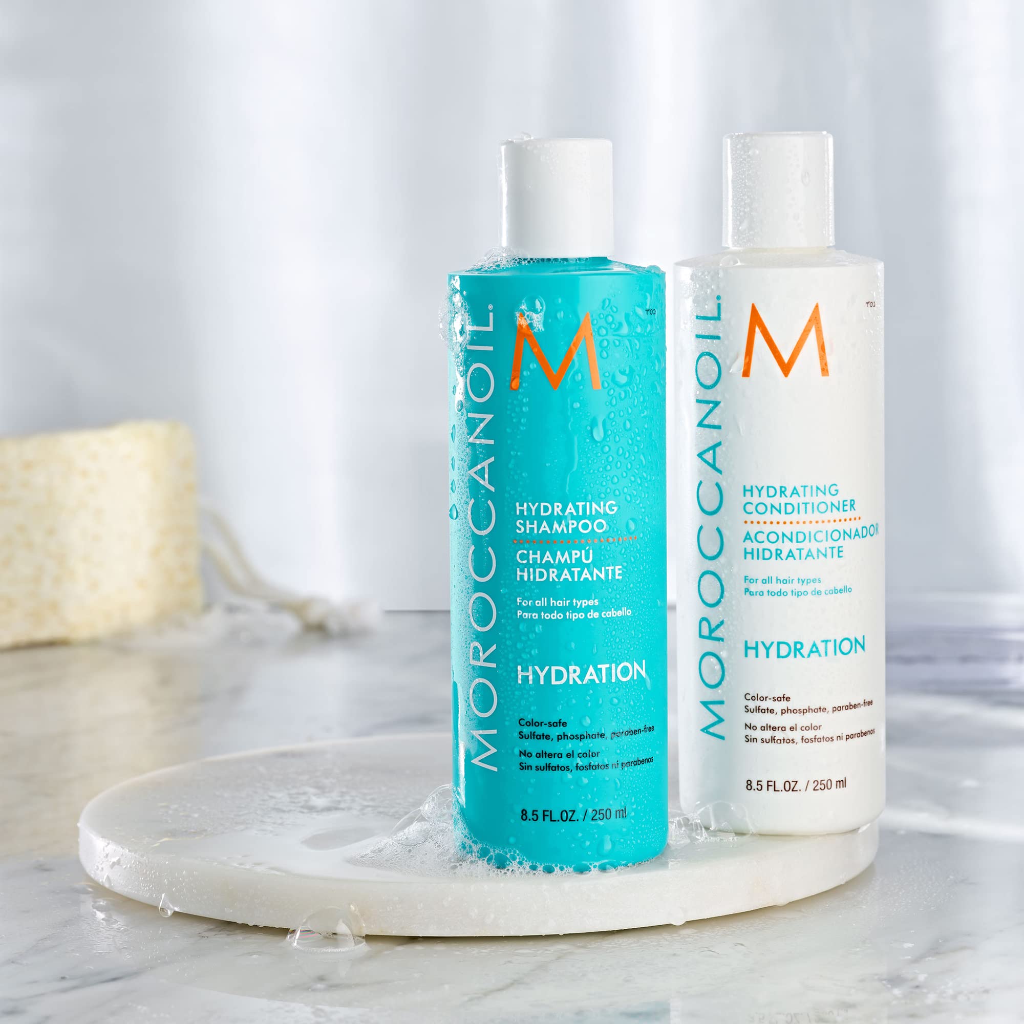 Moroccanoil Hydrating Shampoo for Dry Damaged Hair - Argan Oil Infused Moisturizing Shampoo for Smooth Shiny Hair - Perfect for Daily Hair Care & Salon Quality Results