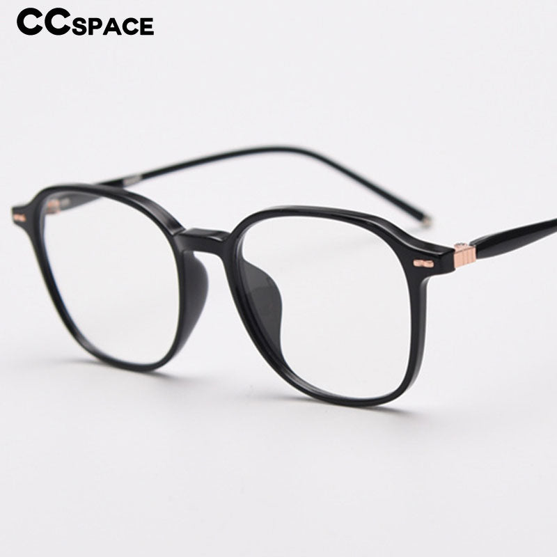 CCspace Unisex Full Rim Square TR90 Titanium Eyeglasses 55686 - Lightweight Durable Frames for Work, Reading & Everyday Wear