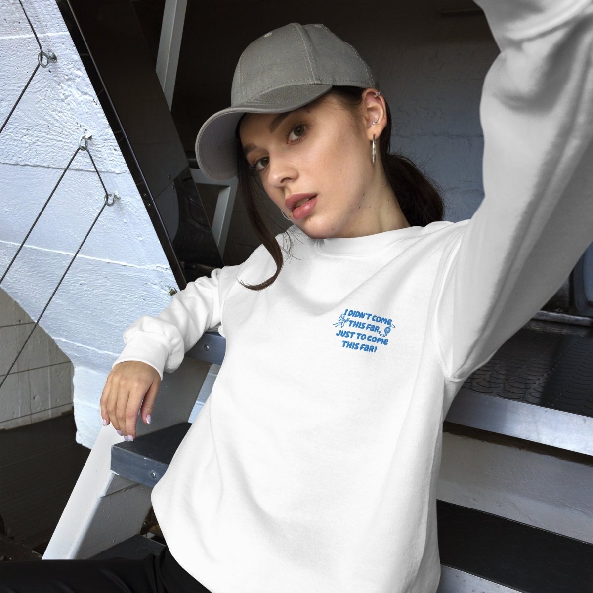 Journey Beyond Sweatshirt - Inspirational 'I Didn't Come This Far' Embroidered Hoodie for Women & Men | Perfect for Travel, Gym & Casual Wear