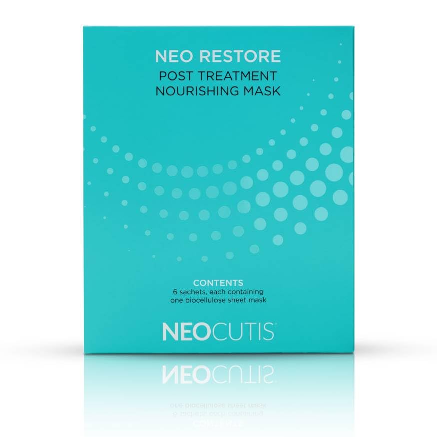 NEOCUTIS Neo Restore Nourishing Facial Masks - Hydrating & Anti-Aging Sheet Mask Set (6 Count) | Perfect for Dry Skin Care & Nighttime Skincare Routine